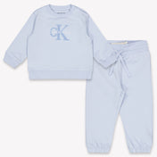 Calvin Klein Unisex-Jogginganzug für Babys Hellblau