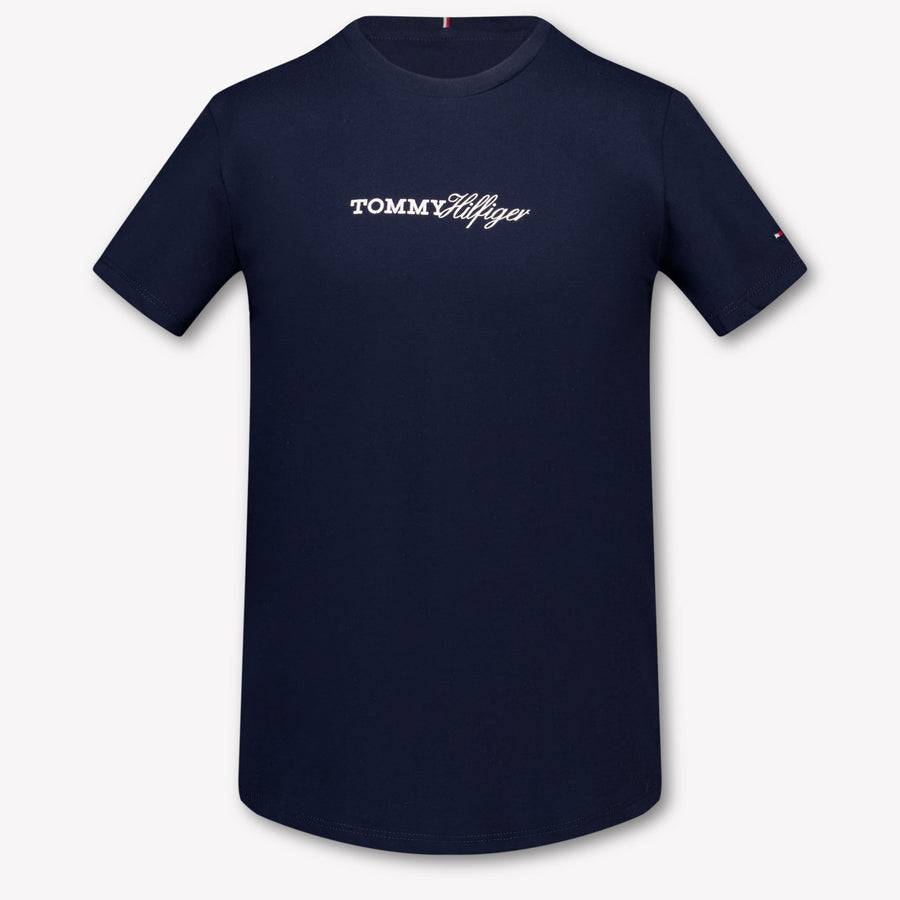 Tommy Hilfiger Kids Girls T-Shirt In Navy