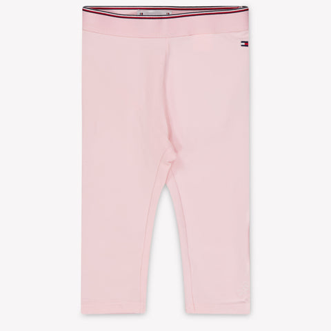 Tommy Hilfiger Bambino Ragazze Leggings dentro Rosa Chiaro