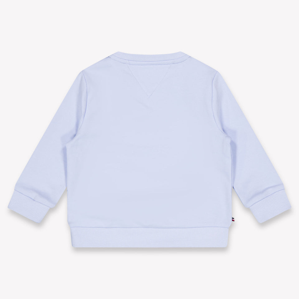 Tommy Hilfiger Bébé Unisexe Pull en Bleu Clair