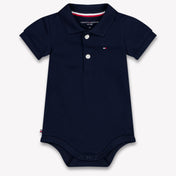 Tommy Hilfiger Baby Jungen Strampler rein Marineblau