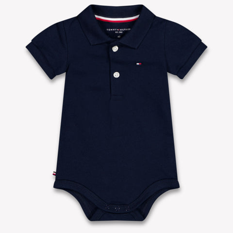 Tommy Hilfiger bebe Chicos mameluco en Navy
