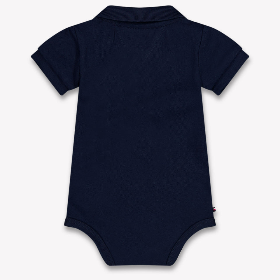 Tommy Hilfiger Baby Jungen Strampler rein Marineblau