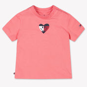 Tommy Hilfiger Bébé Unisexe T-shirt dans Rose Foncé