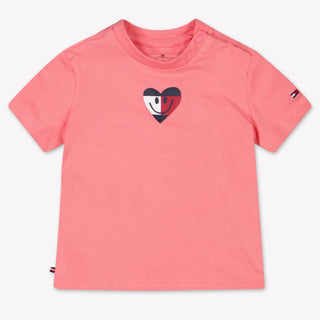 Tommy Hilfiger Bébé Unisexe T-shirt dans Rose Foncé