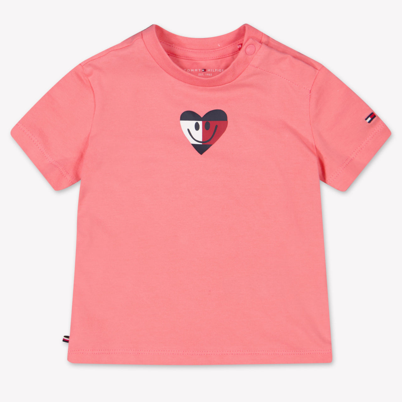 Tommy Hilfiger Unisex-T-Shirt für Babys Dunkelrosa