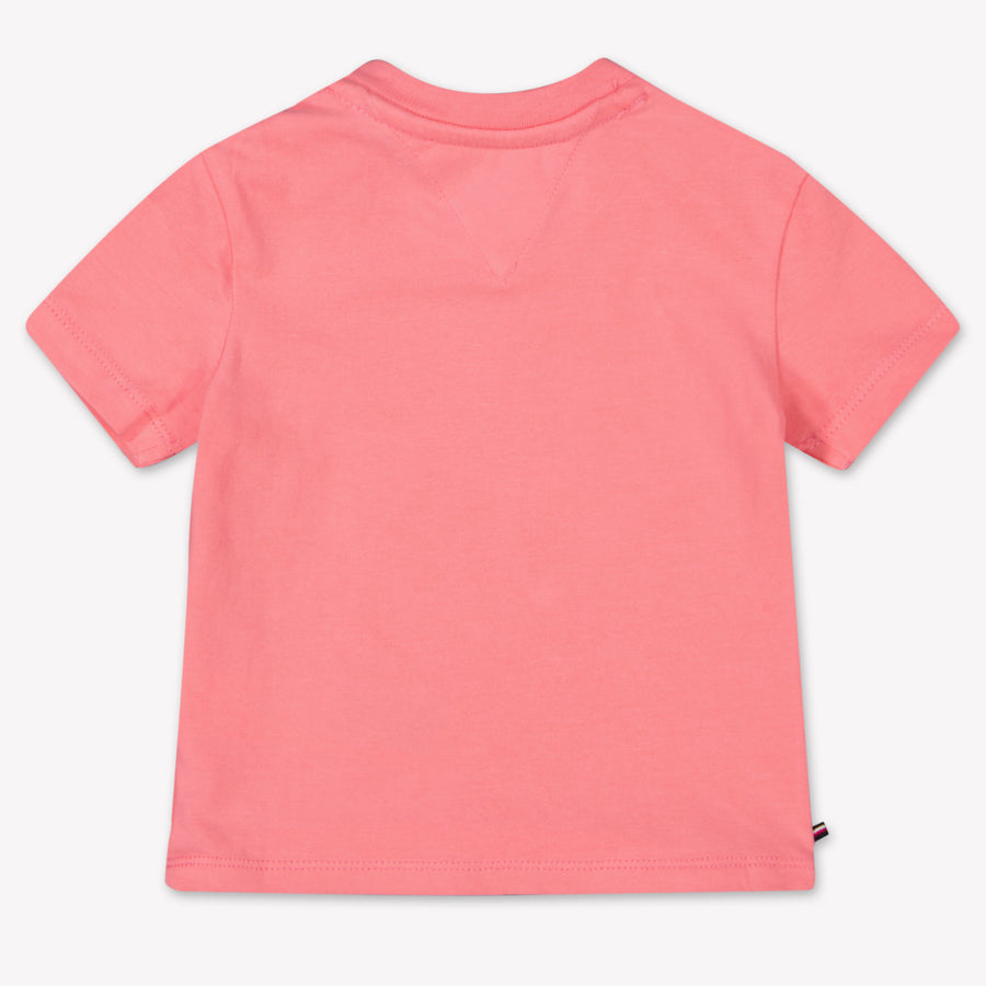 Tommy Hilfiger Unisex-T-Shirt für Babys Dunkelrosa
