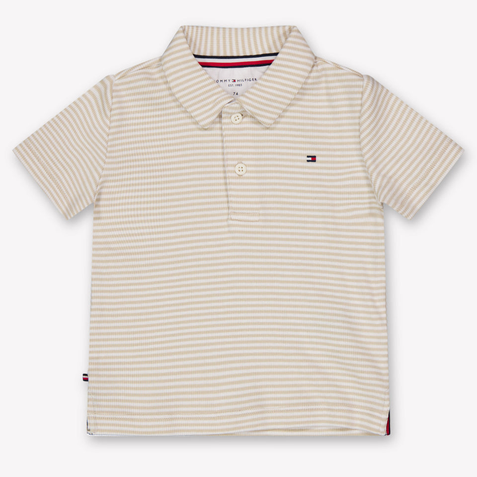 Tommy Hilfiger Baby Jongens Polo In Beige