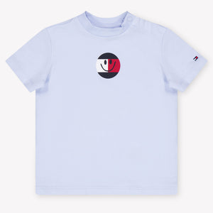 Tommy Hilfiger Unisex-T-Shirt für Babys Hellblau