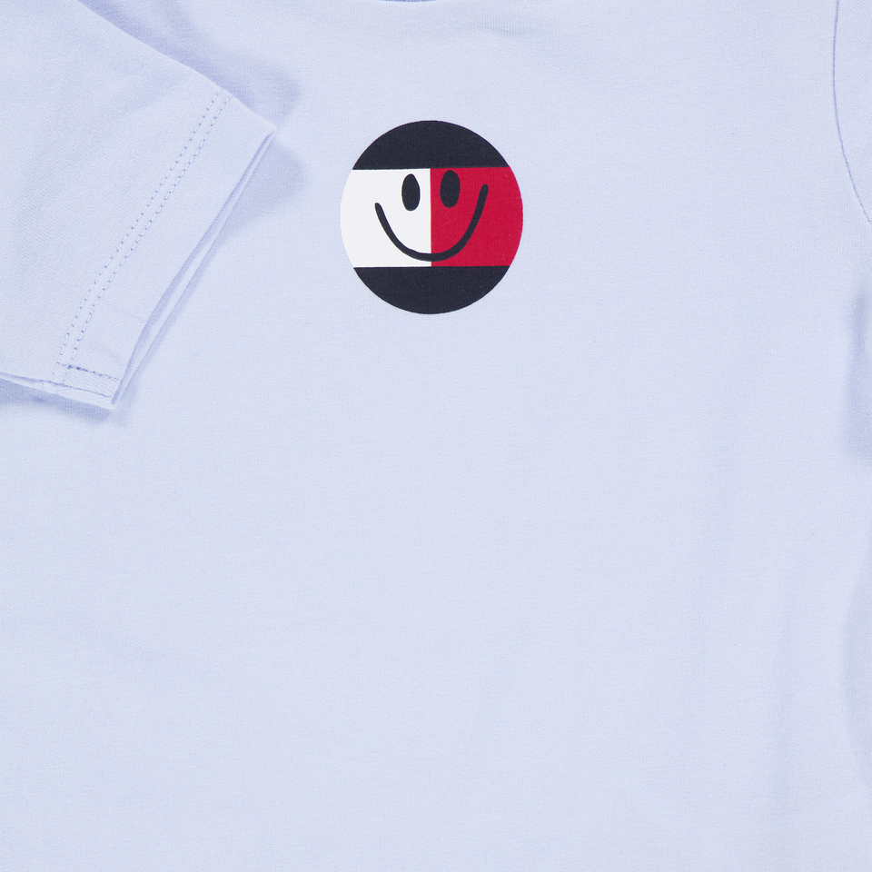 Tommy Hilfiger Unisex-T-Shirt für Babys Hellblau
