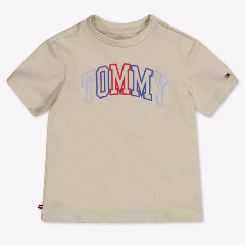 Tommy Hilfiger Bambino Ragazzi Maglietta dentro Beige