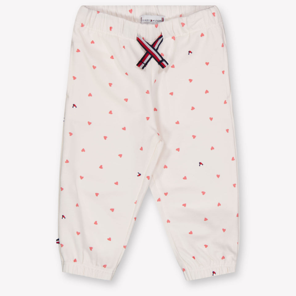 Tommy Hilfiger bebe Chicas pantalones en Blanco Roto