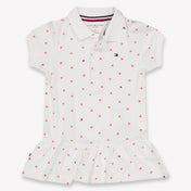 Tommy Hilfiger bebe Chicas Vístete Blanco