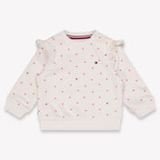 Tommy Hilfiger Bambino Ragazze Maglione dentro Off White
