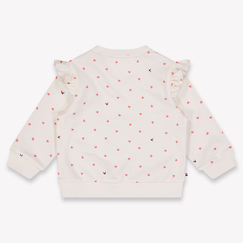 Tommy Hilfiger Bambino Ragazze Maglione dentro Off White