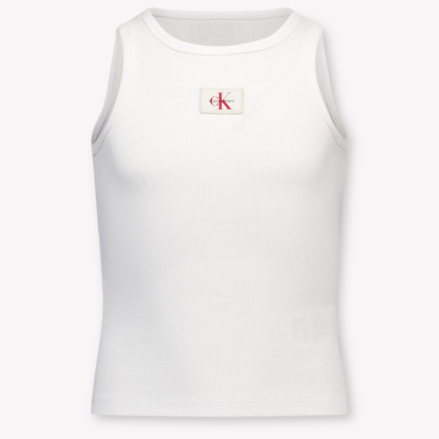 Calvin Klein Mädchen T-Shirt in Weiß
