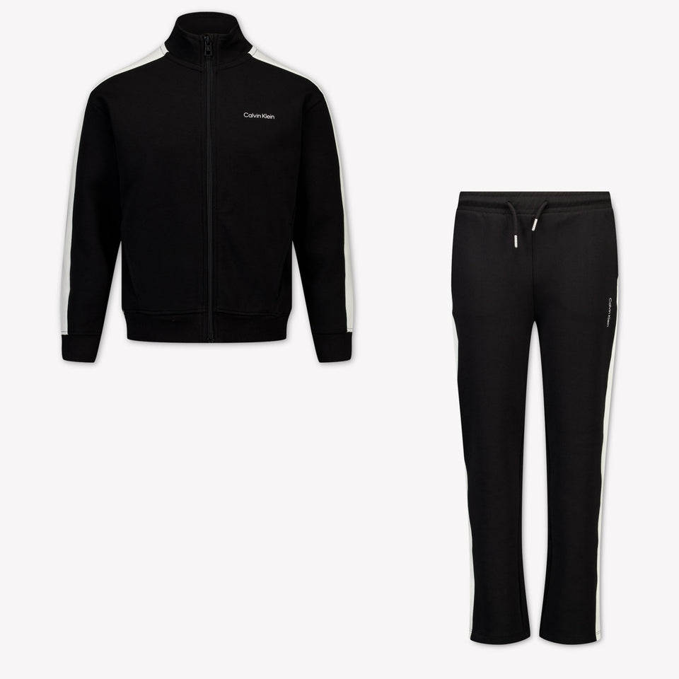 Calvin Klein Bambini Ragazzi Tuta da jogging Nero