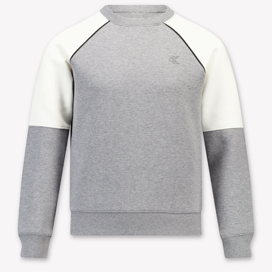 Calvin Klein Kinder Jungen Pullover In Grau