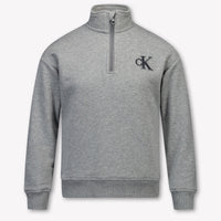 Calvin Klein Kids Boys Sweater In Gray