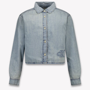 Calvin Klein Kinder Mädchen Bluse rein Jeans