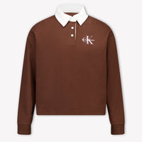 Calvin Klein niños Chicas suéter en Marrón