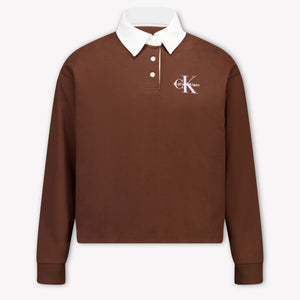 Calvin Klein niños Chicas suéter en Marrón