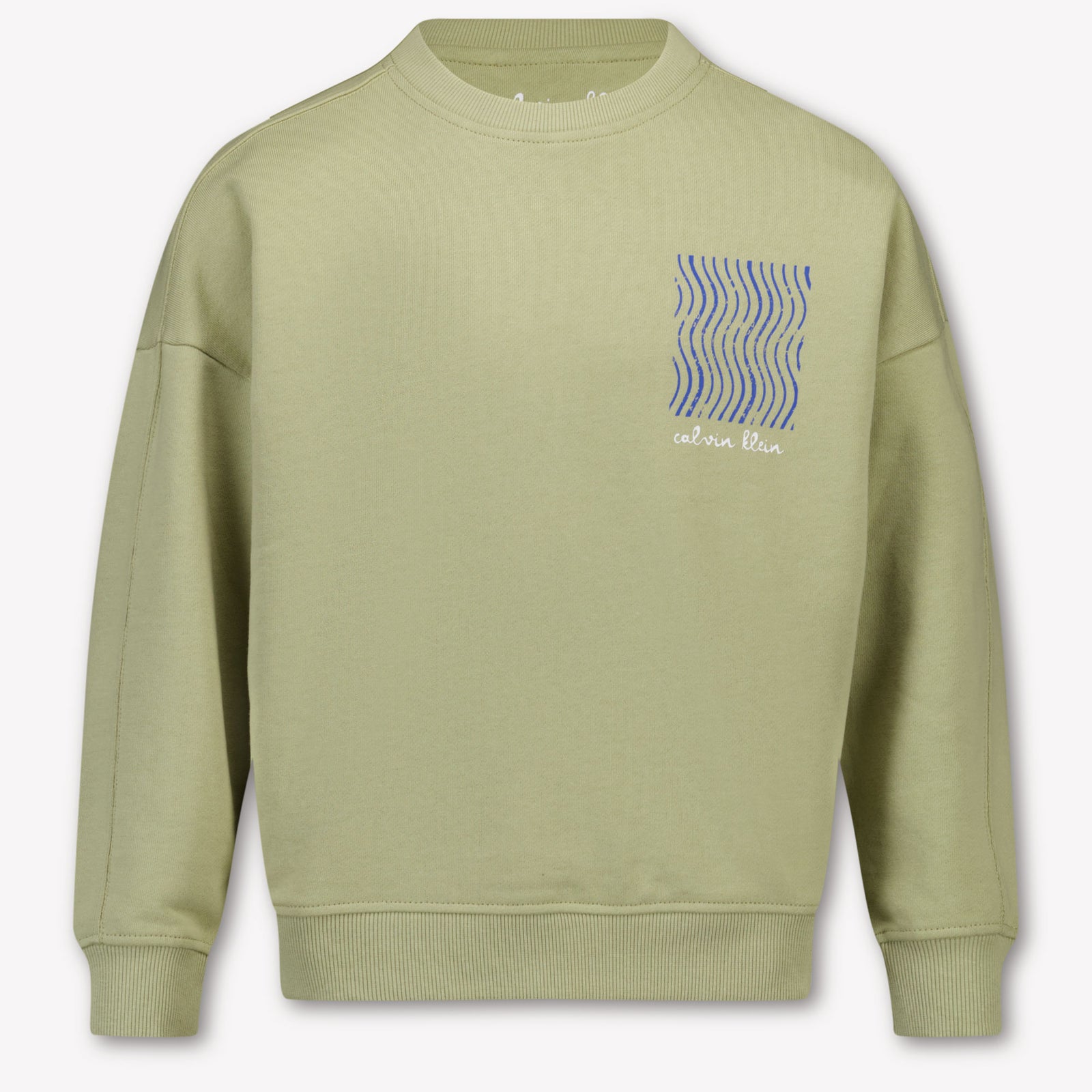Calvin Klein niños Chicos suéter en Verde Oliva