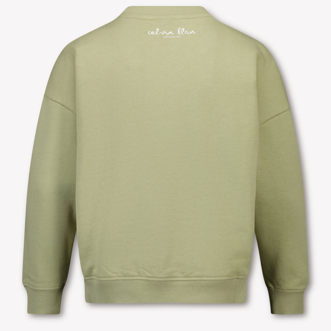Calvin Klein Kids Boys Sweater In Olive Green