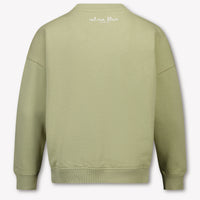 Calvin Klein Kids Boys Sweater In Olive Green