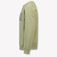 Calvin Klein Kids Boys Sweater In Olive Green