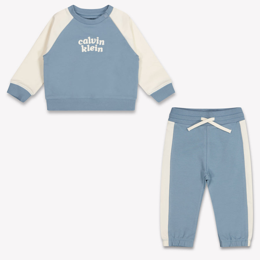 Calvin Klein bebe Unisex Traje de jogging En Azul Claro