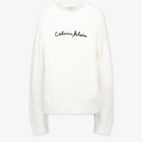 Calvin Klein Bambini Ragazze Maglione dentro Bianco