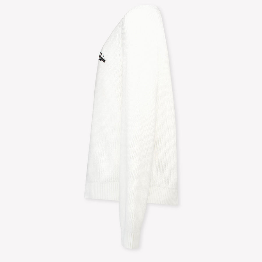 Calvin Klein Bambini Ragazze Maglione dentro Bianco