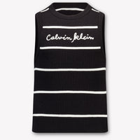 Calvin Klein Kinder Meisjes T-Shirt In Zwart