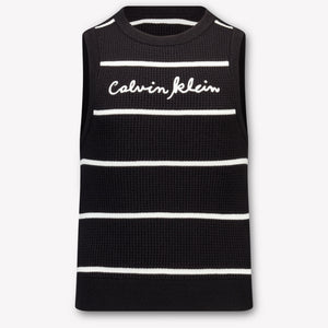 Calvin Klein Kinder Meisjes T-Shirt In Zwart