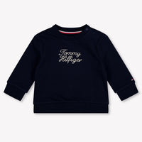 Tommy Hilfiger Baby Jungen Pullover rein Marineblau