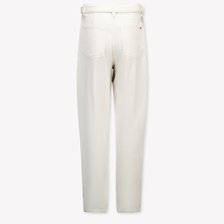 Tommy Hilfiger Kinder Mädchen Hose rein Grauweiß
