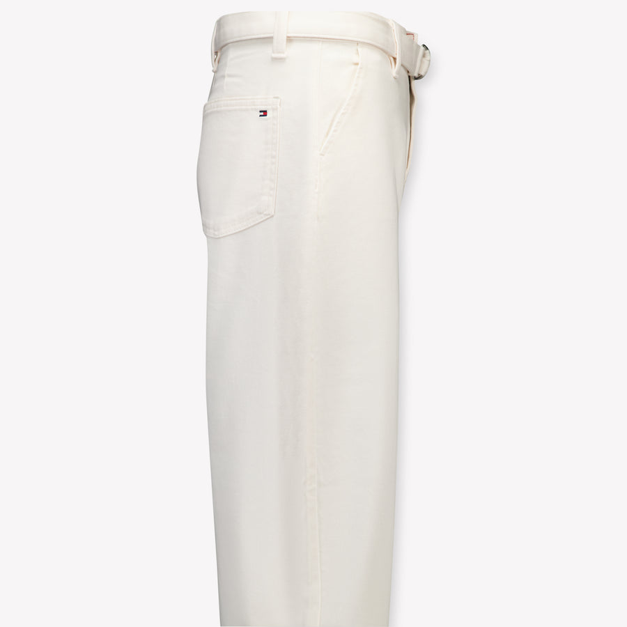 Tommy Hilfiger Kinder Mädchen Hose rein Grauweiß