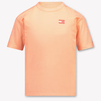 Tommy Hilfiger niños Chicos Camiseta adentro Naranja Fluorescente