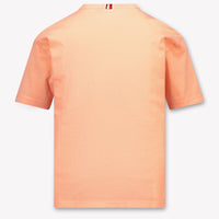 Tommy Hilfiger niños Chicos Camiseta adentro Naranja Fluorescente