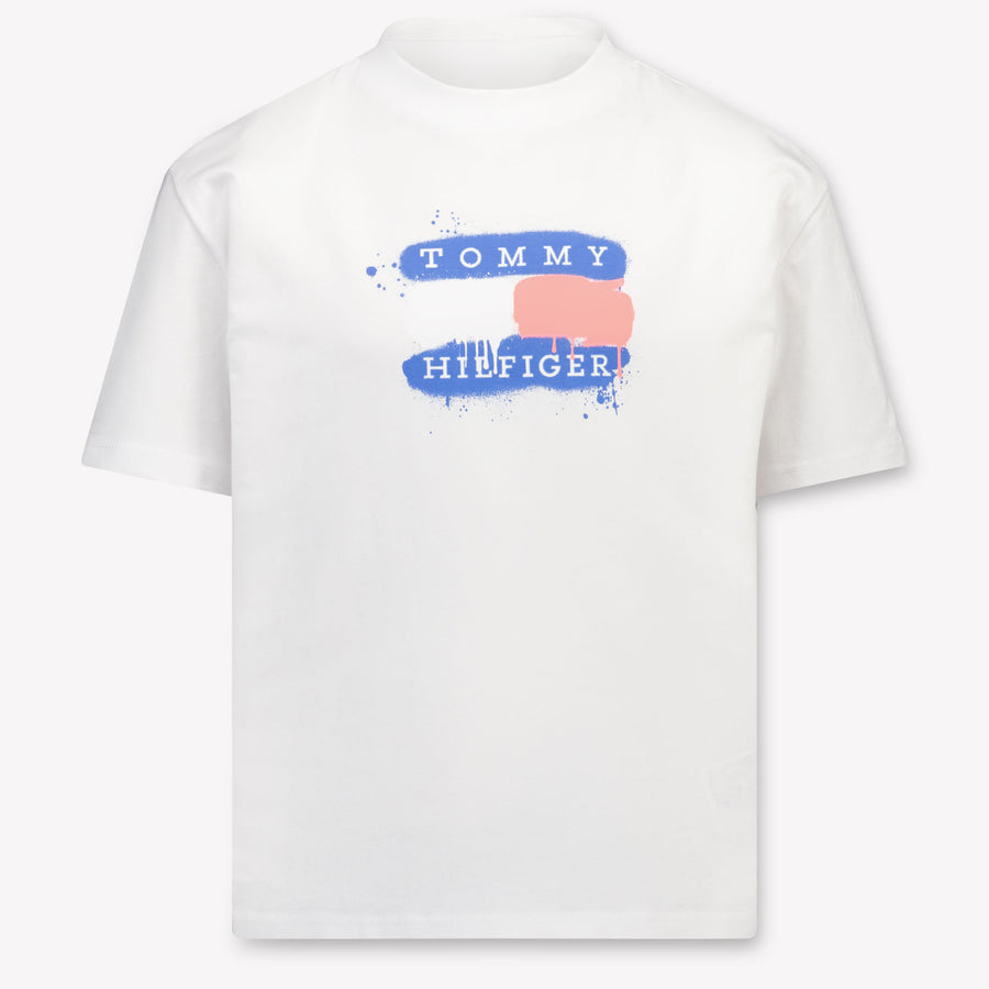 Tommy Hilfiger Enfants Garçons T-shirt dans Blanc