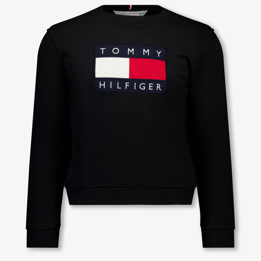 Tommy Hilfiger Kids Unisex Sweater In Black
