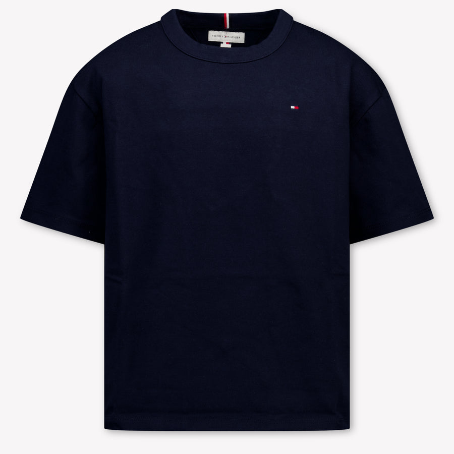 Tommy Hilfiger Bambini Ragazzi Maglietta dentro Navy