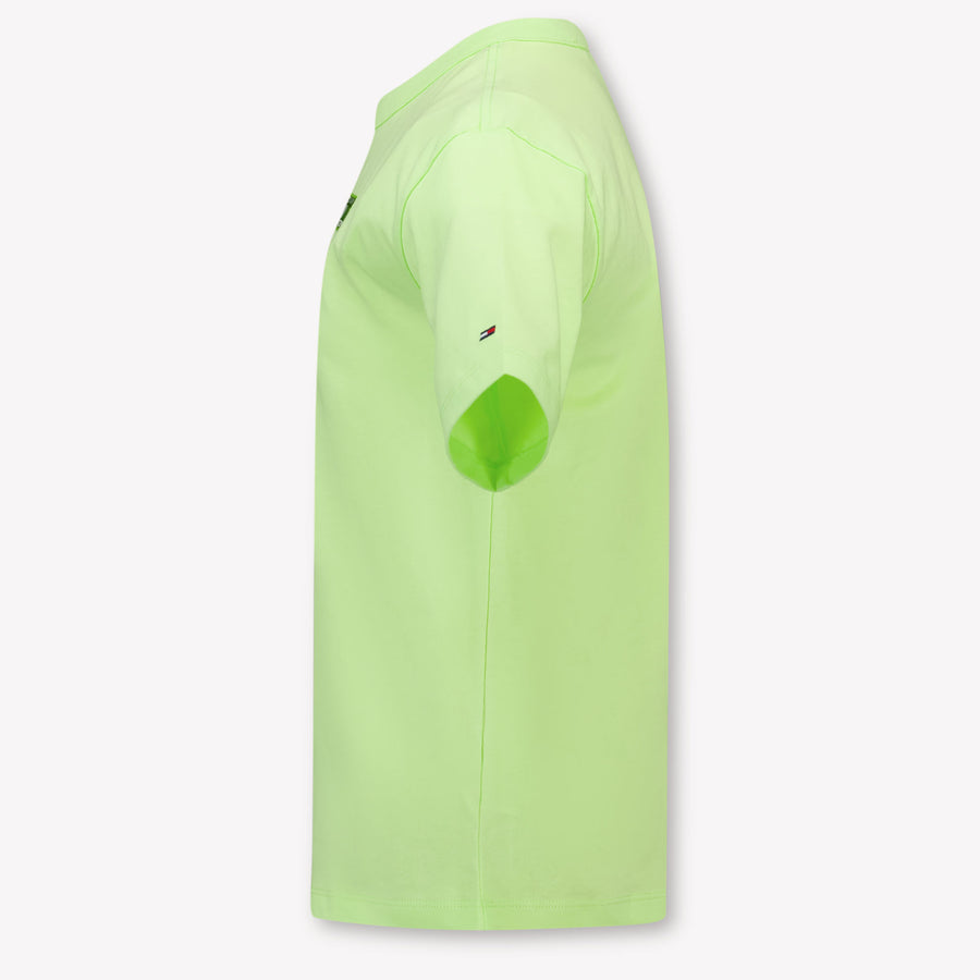 Tommy Hilfiger Bambini Ragazzi Maglietta dentro Lime