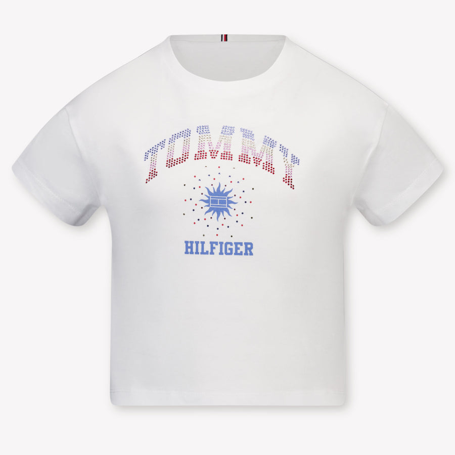 Tommy Hilfiger Mädchen T-Shirt in Weiß