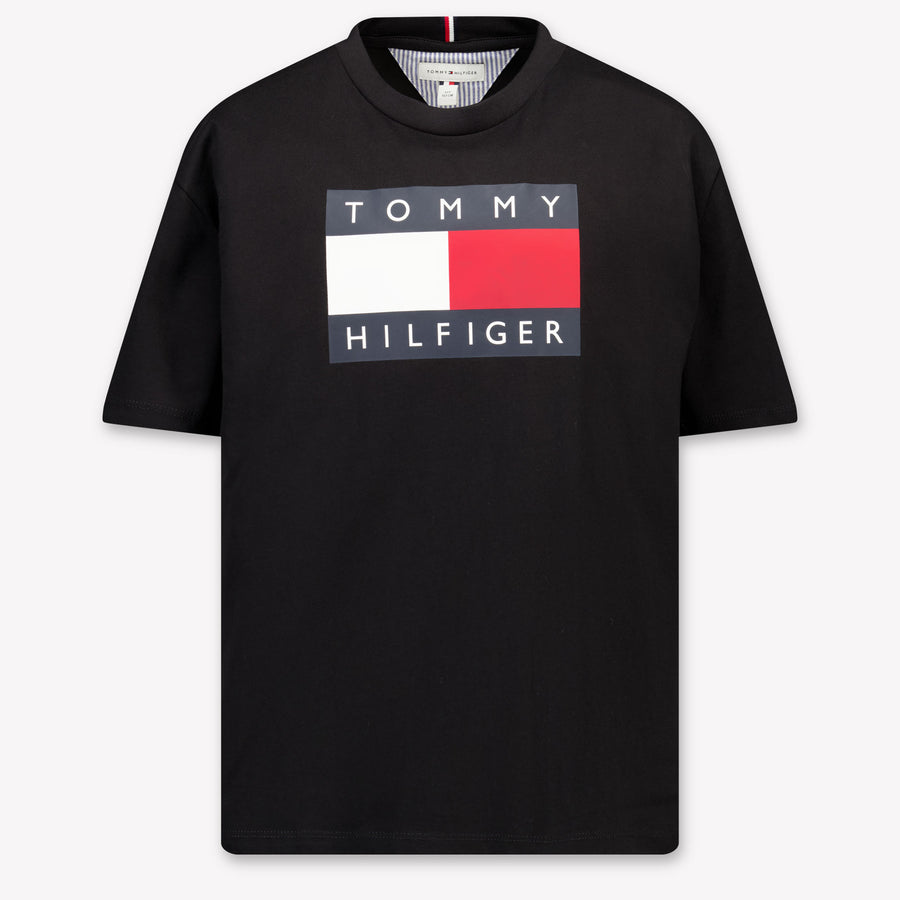 Tommy Hilfiger Kinder Jungen T-Shirt In Schwarz