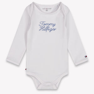 Tommy Hilfiger Unisex-Strampler für Babys Weiß