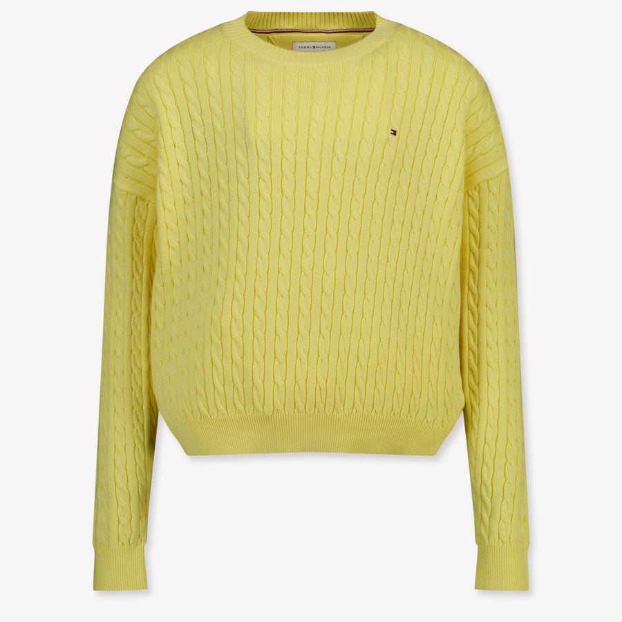 Tommy Hilfiger Mädchen Pullover in Gelb