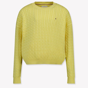 Tommy Hilfiger niños Chicas suéter en Amarillo