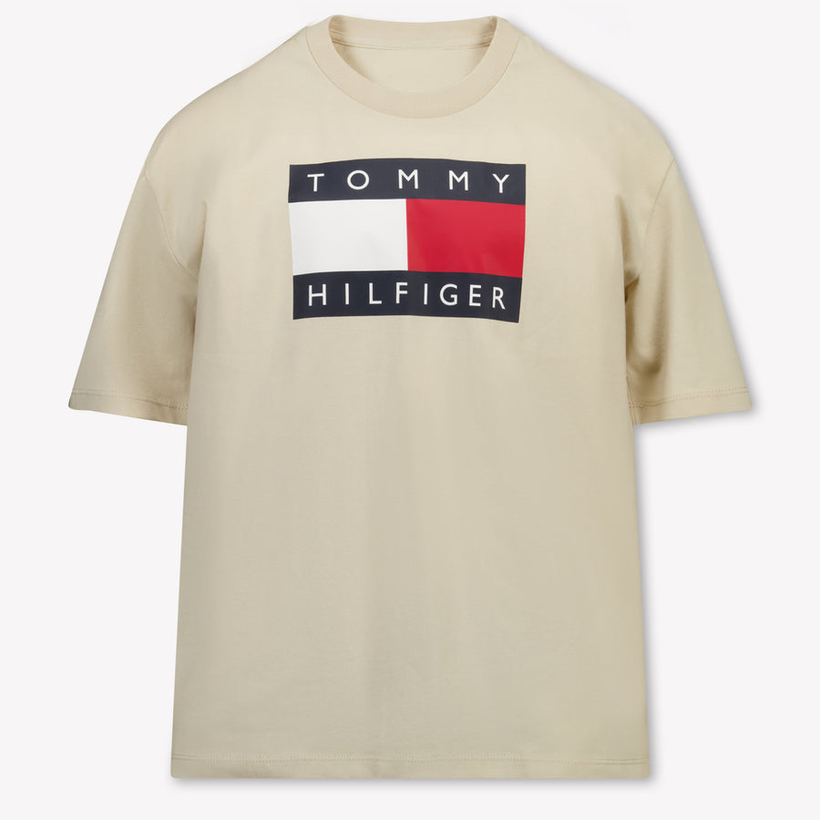 Tommy Hilfiger Bambini Ragazzi Maglietta dentro Beige
